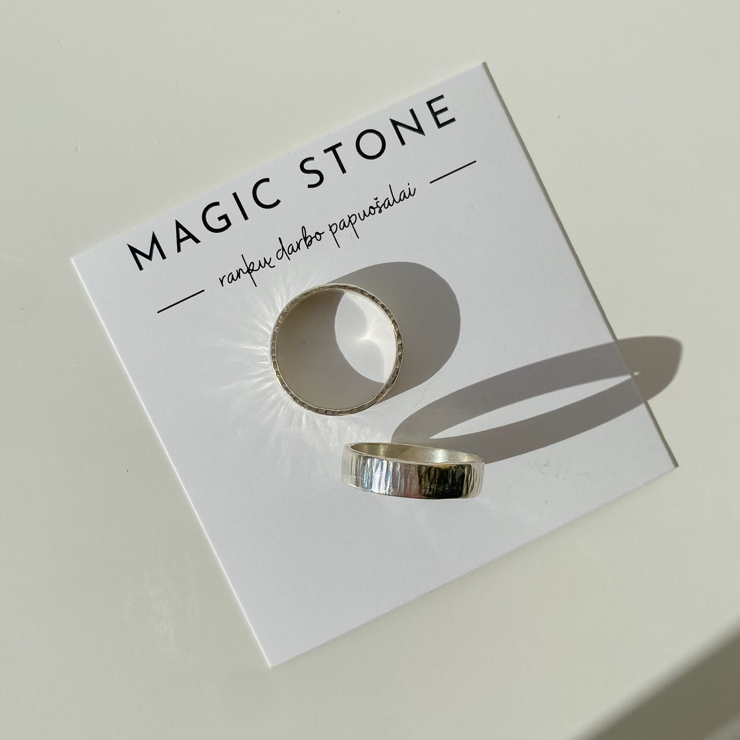 Thick silver ring "Ripple"