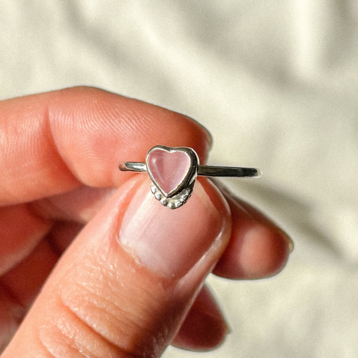 Tigers eye heart ring