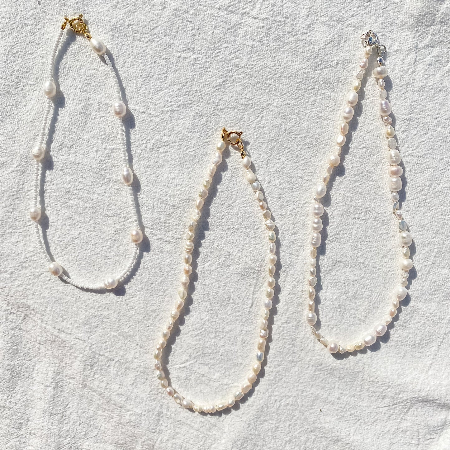 Pearl necklace "Ivory"