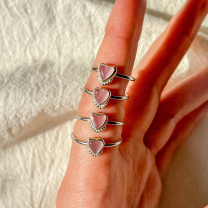 Tigers eye heart ring