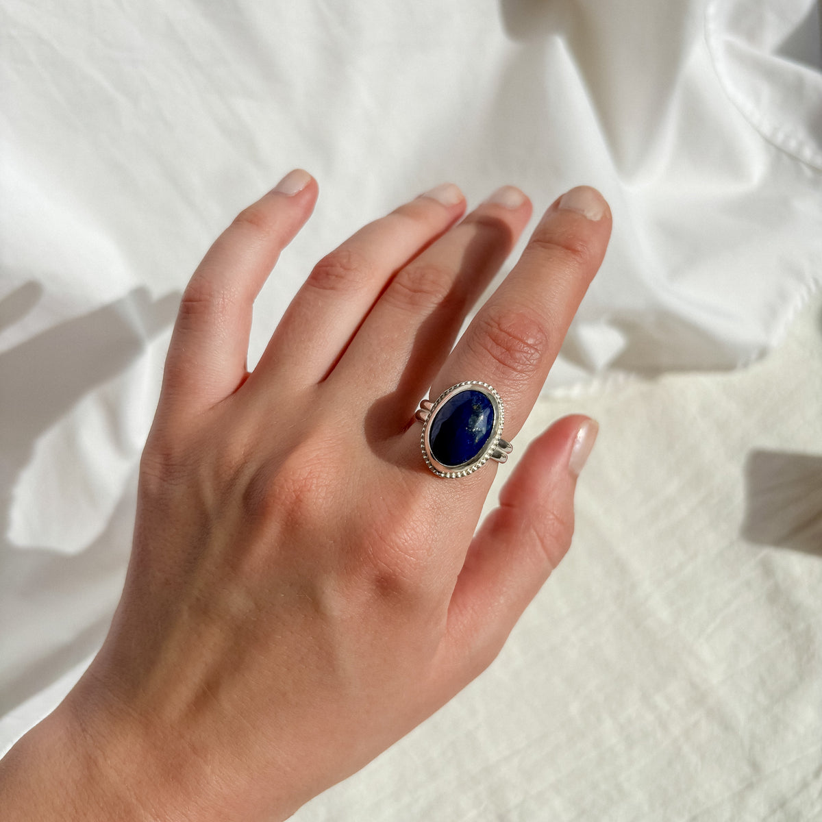 Lapis Lazuli royal ring 17.5
