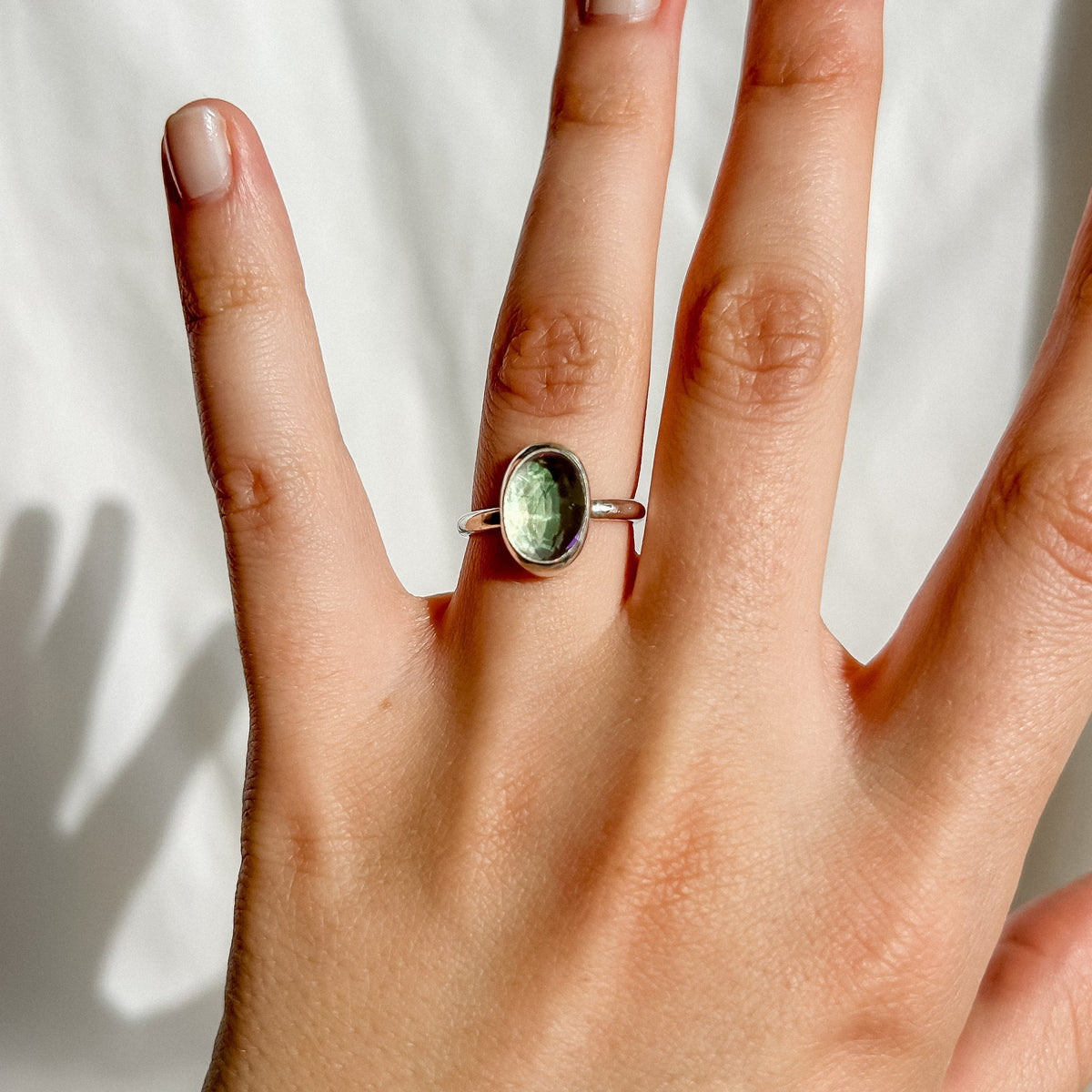 Crystal Quartz ring 16.5