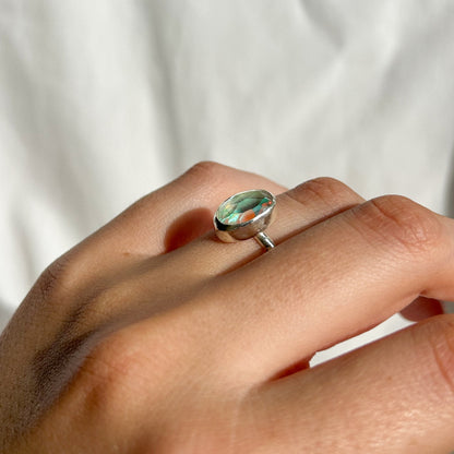 Crystal Quartz ring 16.5