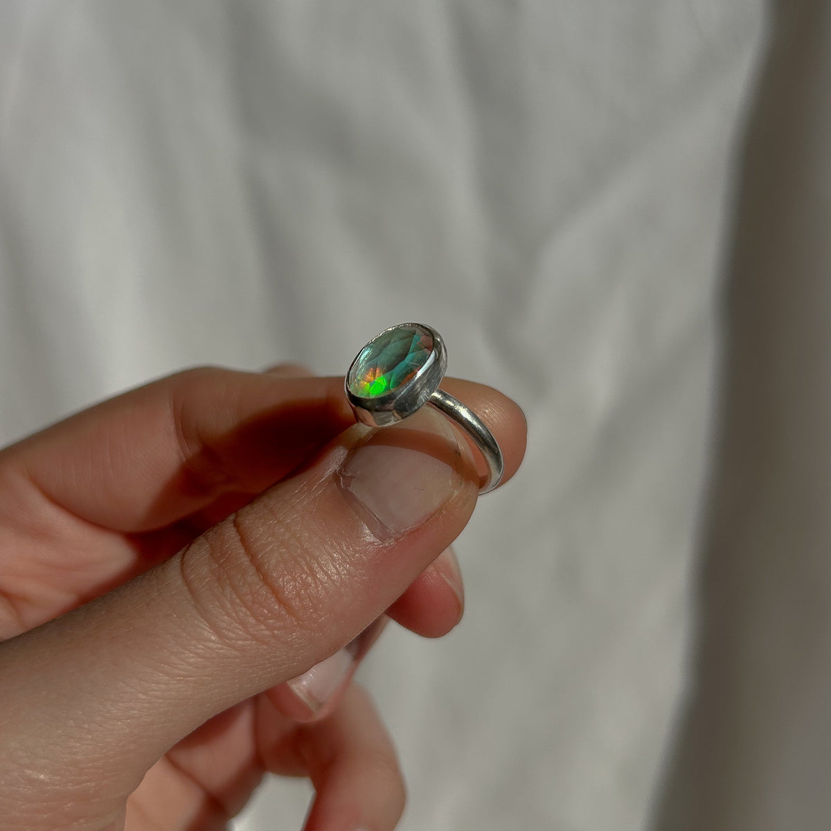 Crystal Quartz ring 16.5