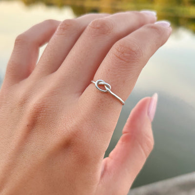 Silver ring "Knot"