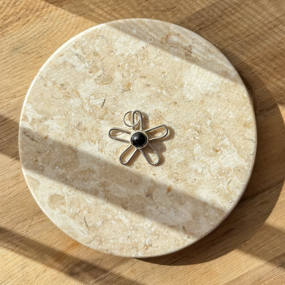 Diopside flower charm