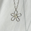 Moonstone flower pendant