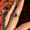 Garnet ring "Elise" 17.5