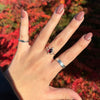 Garnet ring "Elise" 17.5