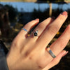 Black star diopside ring "Enva" 16.5