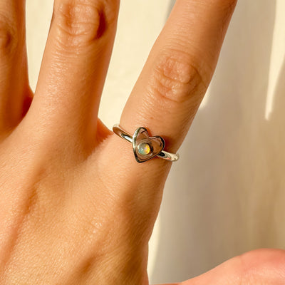 Opal heart ring 17